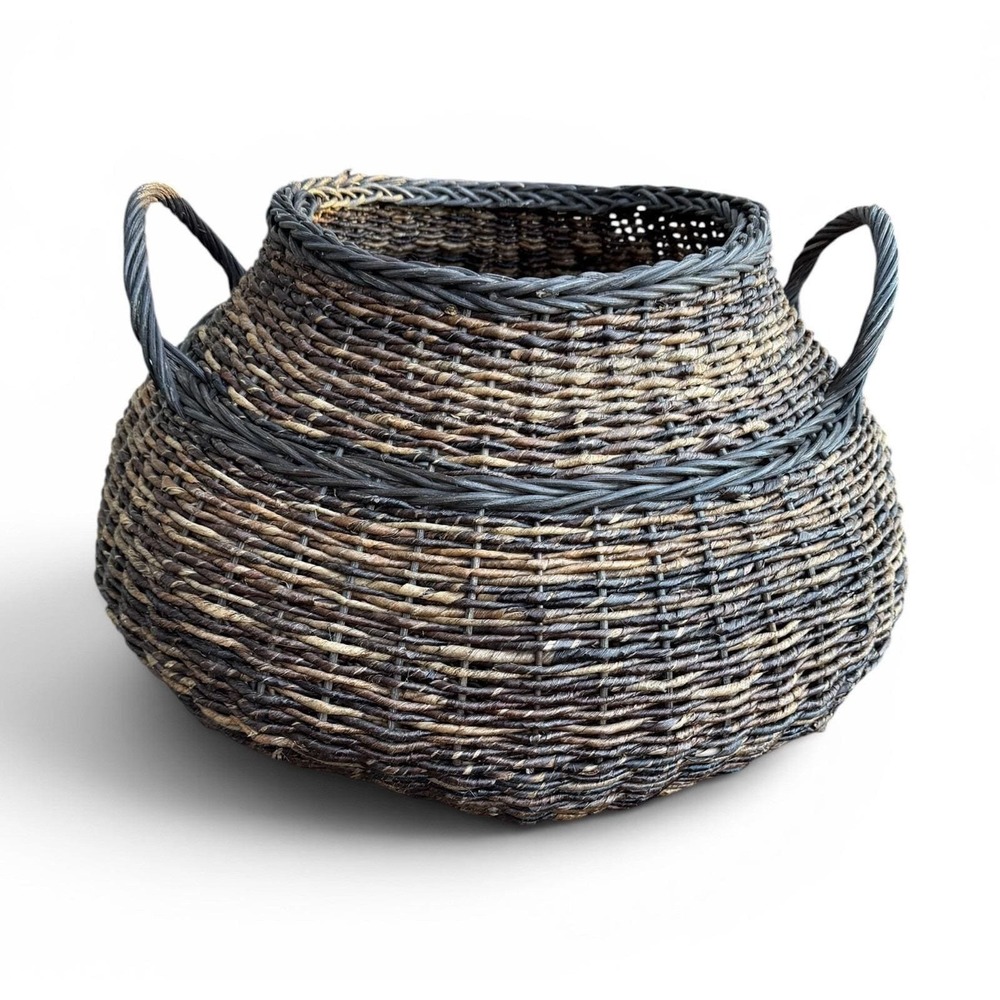 Vintage Basket Nantucket-Style Wicker Decorative Multipurpose Large Storage